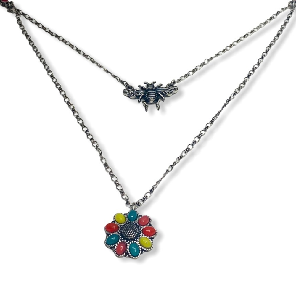 Lucky Brand Women's Medallion Layered Necklace